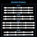 Grundig ZCK606AL retroiluminación LED 056D40-SS2, SVS400A79 - 10 tiras