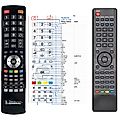 TELESTAR eLED TV 1026 66  - 

mando a distancia compatible de marca General
