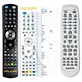 SANYO DVR-V100E -
compatible General-branded remote control