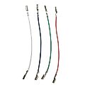 Universal connecting wires for turntable cartridges 5.5 cm - 4 pieces