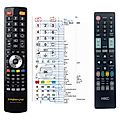 HKC 32C1NHD-T2, 40K7A, 43F6, 50A7520F, 50A7540F, 50A7560F, RS43F1-EU, RS50U1-EU -
compatible General-branded remote control