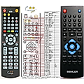 SENCOR SMC603 - remote control, replacement