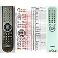 YAMAHA CDC9, CDX8, WR96080, WR96060, WR960800 - remote control, replacement