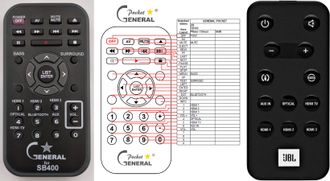 jbl sb400 remote