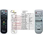 EPSON EB-W6, EB-X92, EB1900, EBW6, EH-TW480,  EMP1830, EMP7800, EX70 - mando a distancia con puntero láser