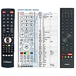 BLAUPUNKT 24HB5000T, 32FB5000T, 32HB5000T, 40FB5000T - 

compatible General-branded remote control