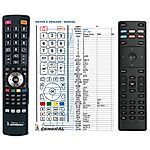 VIZIO XRT136 - 

compatible General-branded remote control