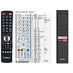 CHiQ U65G7H, L32G7H, L32K5, L40G7H, L40K5, U43G7H, U43H10, U50G7H, U55G7H, U55H10 - 

compatible General-branded remote control