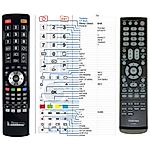 TOSHIBA CT-8022, CT-90374 - 

compatible General-branded remote control
