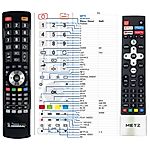 METZ 43MUC7000Z, 50MUC7000Z, 55MOC9001, 55MUC7000Z - 

compatible General-branded remote control