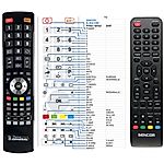 SENCOR SLE2810M4, SLE2459M4, SLE3214M4, SLE2459M4 - 

compatible General-branded remote control