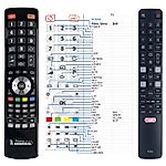 THOMSON RC802N, RC802N YUI2, RC802N YUI1, RC802N YAI2, RC802N YLI3, RC802N YU14 - 
télécommande compatible de marque General