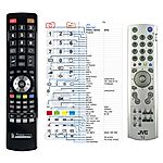 JVC RM-C1821, RM-C1861 - 

compatible General-branded remote control