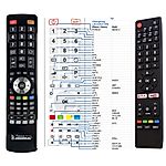 CHANGHONG UHD50E6000ISN, UHD43E6000ISN, LED40E5000ISN, U50E6000 - 

compatible General-branded remote control