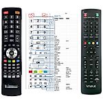 VIVAX TV-32LE75T2, TV-32LE76T2, TV-40LE75T2, TV-40LE76T2, TV-43LE75T2, TV-43LE76T2 - 

compatible General-branded remote control