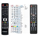 DENVER LDS-4369, LDS-4370UK, LDS-5071, LDS-5575UK - 

compatible General-branded remote control