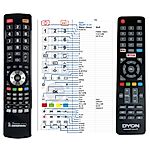 DYON Smart 24XT,  MOVIE SMART 32XT, 40 XT, 43XT, 55XT, 65XT LED LCD Smart HDTV  - 

compatible General-branded remote control