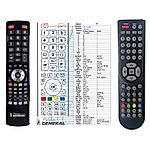 TECHNIKA 15-601, 19-600, 19-601 - 

compatible General-branded remote control