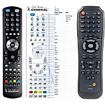 MUVID IR-615, IR-815 - 

compatible General-branded remote control