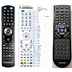 ORAVA DAV-304, DAV-305 - 

compatible General-branded remote control