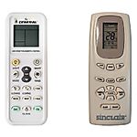 SINCLAIR YK1F, ASH-09AP, ASH-12AP -  


compatibele afstandsbediening van het merk General