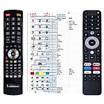 BLAUPUNKT 43UBG6000S, 50UBG6000S, 65UBG6000S - 

compatible General-branded remote control