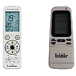 TELAIR 5400H, 7400H, 8400H, DUAL CLIMA 8400H,  DUAL CLIMA 12400H - 
luxurious backlit 
remote control
