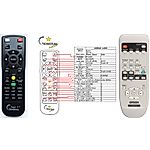EPSON EB-X7, EB-X72, EB-W7, EB-S8, EB-X8, EB-W8, EB-X9, EB-W9 - afstandsbediening met laseraanwijzer