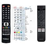 PHILIPS 398GM10BEPHY0001CR, 50PUS8897/12, PUS8818, PUS8818, 65OLED908, OLED808 - compatible branded remote control General - without voice functions