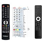 THOMSON 24HD2S13, 32HD2S13, 32HD2S13W, 40FD2S13, 40FD2S13W, 43FD2S13 - 

compatible General-branded remote control
