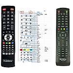 XORO HTL 3246 V2,  HTL 2447, HTC 2448 3248 - 

compatible General-branded remote control