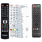 SHARP 32FA6E, 40FA6E -
compatible General-branded remote control