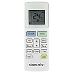 SINCLAIR YAW1F9, YAW1F5 - authentieke origineel afstandsbediening