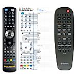 YAMAHA AAX50890 RC2K, AAX58450 - 

compatible General-branded remote control