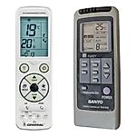 SANYO RLE-6H0, RL-8F0, SAC-88S - 
luxurious backlit 
remote control