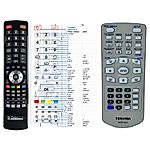 TOSHIBA MEDR16UX -
compatible General-branded remote control