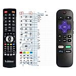 JVC LT-75MAW605 - 

compatible General-branded remote control