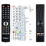 QILIVE Q65UA211, Q43UA212B, Q58UA211B, Q43UA211B, Q55UA221B - 

compatible General-branded remote control