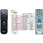 NEC RD-443E, RD-448E, RD-450D, RD-452E, RD-458E, RD-469E - mando a distancia con puntero láser