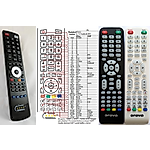 ORAVA LT-611 LED L92, LT611LEDL92 - 

compatible General-branded remote control
