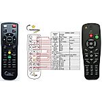 OPTOMA ep721, ep7155I, tx7144, ep-1691E, ew1691E, tx615-3D, ex615, ex612, dx349, h114, ex762 - afstandsbediening met laseraanwijzer