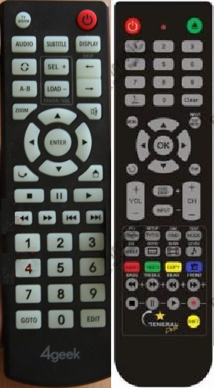 4GEEK PLAYO WI-FI - Replacement remote control 4GEEK PLAYO WI-FI - Replacement remote control