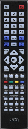 Classic IRC87003 - Replacement remote control - Classic Classic IRC87003 - Replacement remote control - Classic