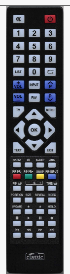 Classic IRC87004 - Replacement remote control - Classic Classic IRC87004 - Replacement remote control - Classic
